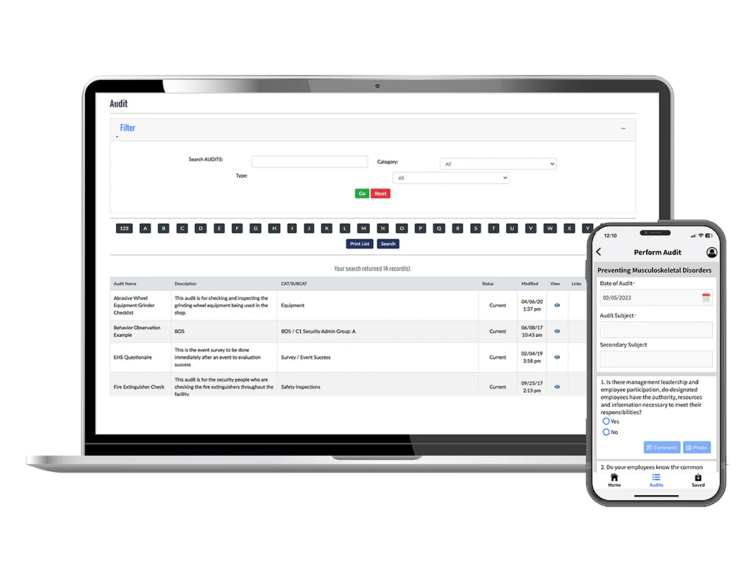 screenshot of EHS Hero